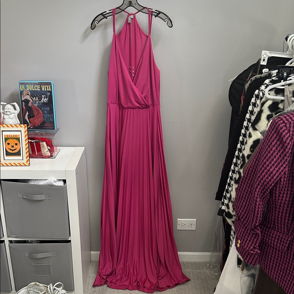 ASOS Vibrant Pink Maxi Dress